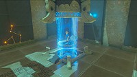 Link about to get into a shrine in Breath of the Wild