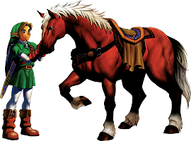 Link and Epona Ocarina of Time