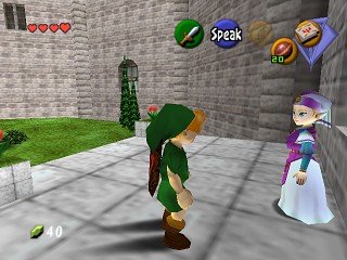 ocarina of time getting into the castle